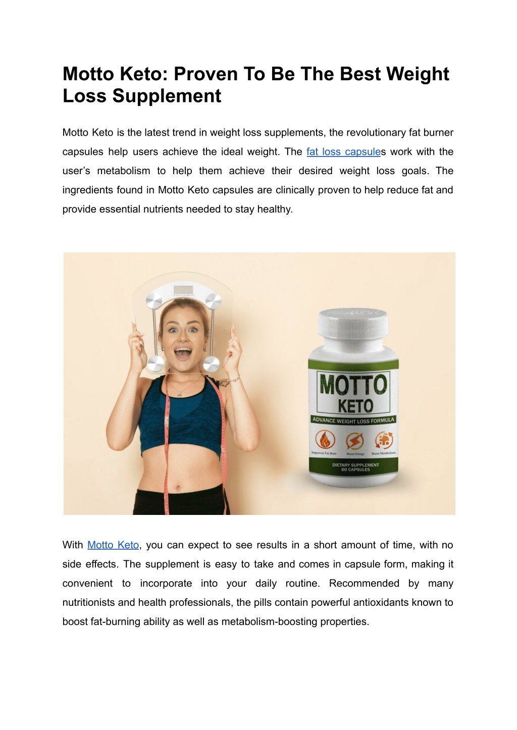 Ppt Motto Keto Review Everything About The Best Selling Fat Burner