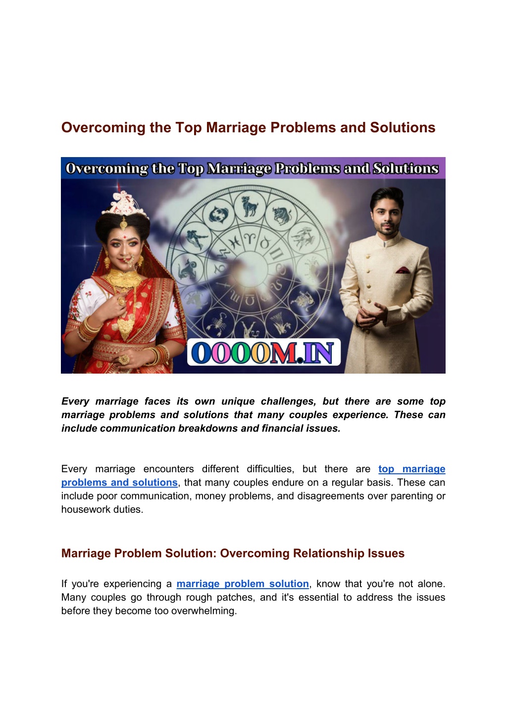 PPT Overcoming The Top Marriage Problems And Solutions PowerPoint