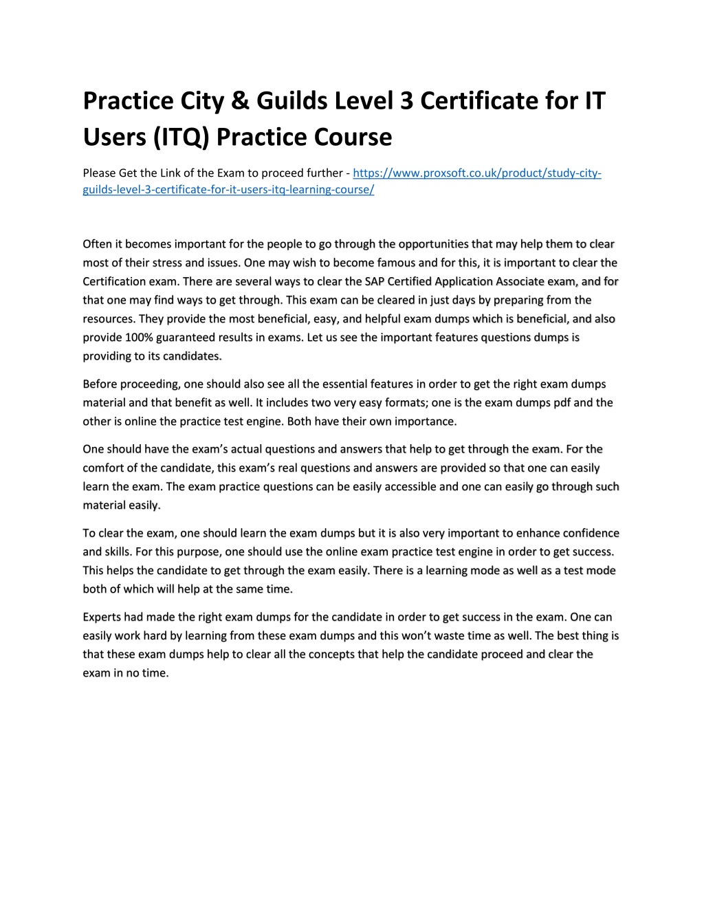 Ppt Practice City Guilds Level Certificate For It Users Itq