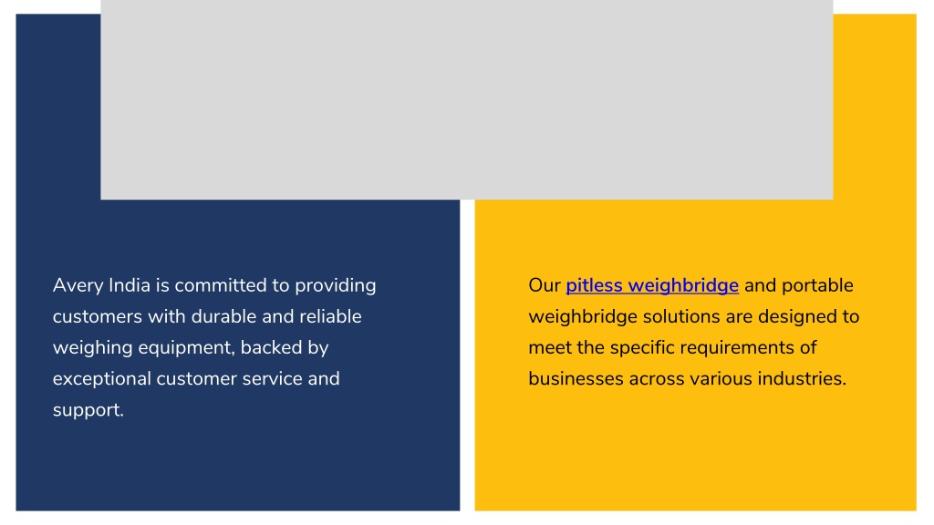 Ppt Pitless Weighbridge Future Of Weighing Technology Avery