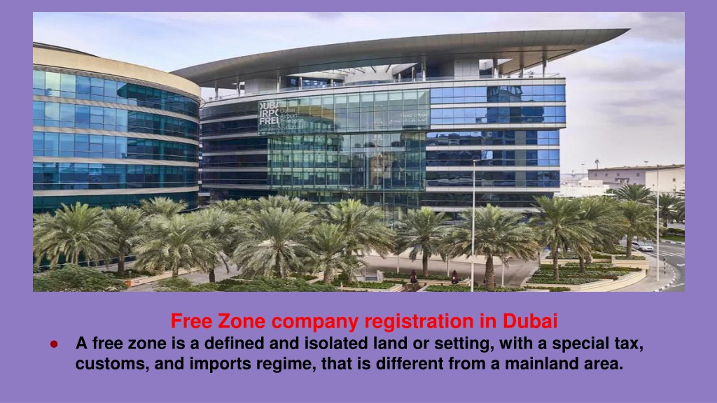 Ppt Free Zone Company Registration In Uae Powerpoint Presentation