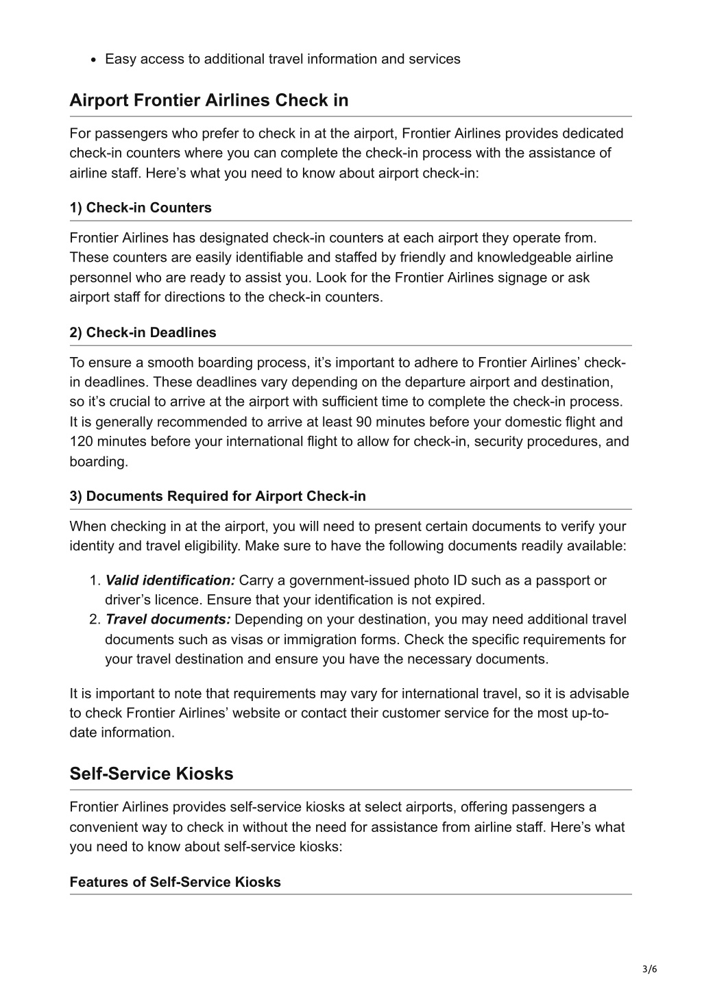 PPT Frontier Airlines Check In Simplifying Your Travel Experience