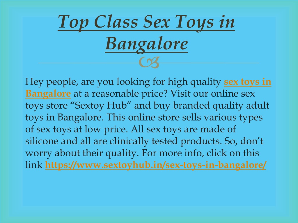 PPT Premium Quality Sex Toys In Bangalore PowerPoint Presentation