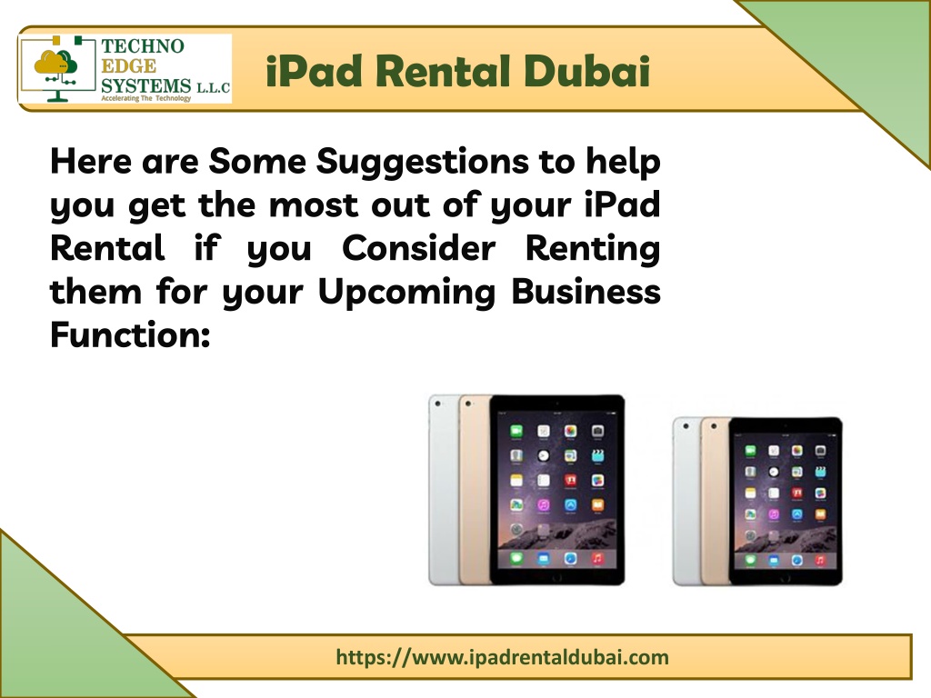 Ppt Ipad Rental Ideas For Commercial Events In Dubai Powerpoint