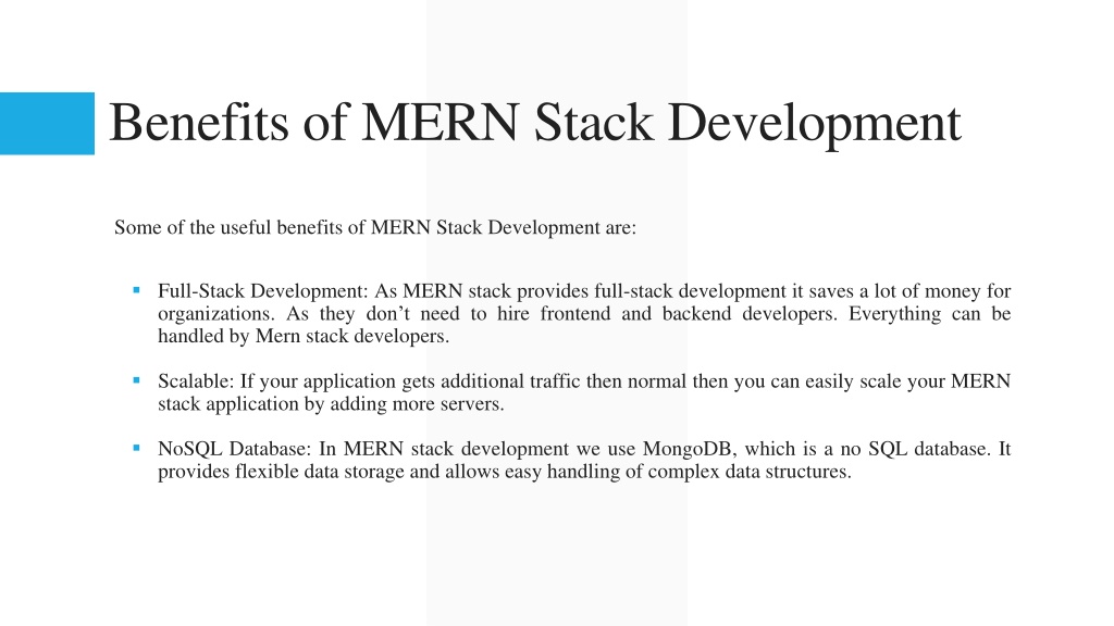 PPT Mern Stack Development Company PowerPoint Presentation Free