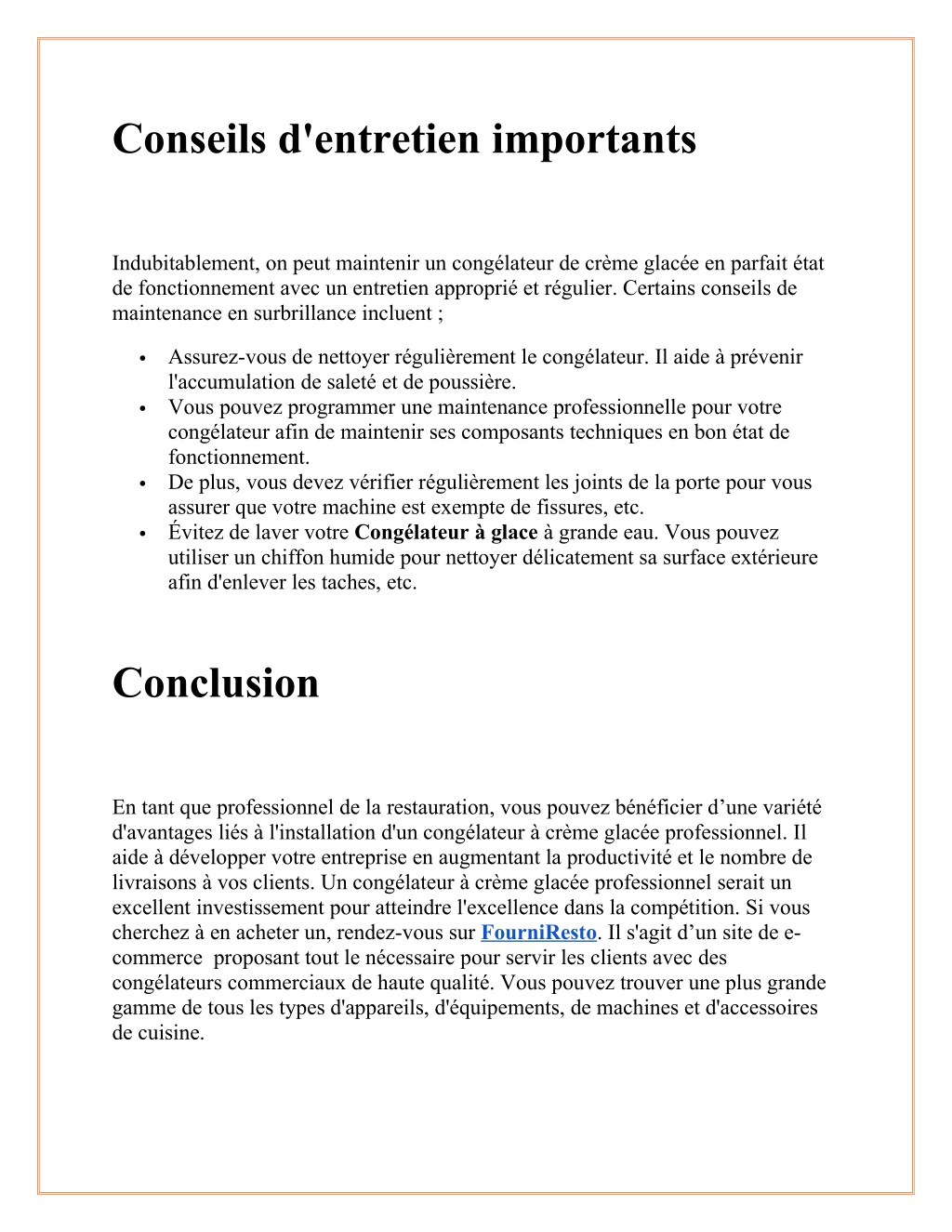 PPT 5 Avantages d un Congélateur à Glace Professionnel PowerPoint