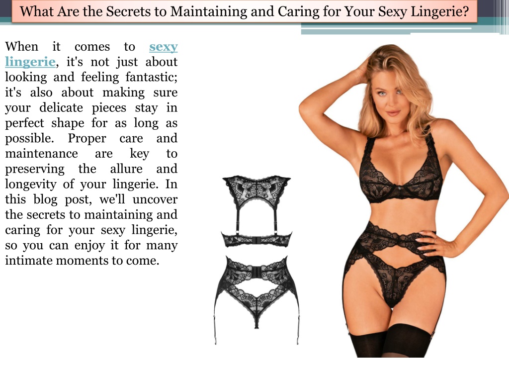 Ppt Best Way To Maintaining And Caring For Your Sexy Lingerie