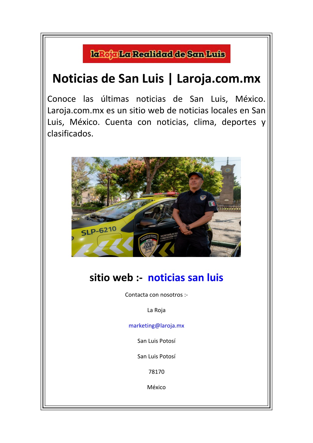 Ppt Noticias De San Luis Laroja Mx Powerpoint Presentation Free