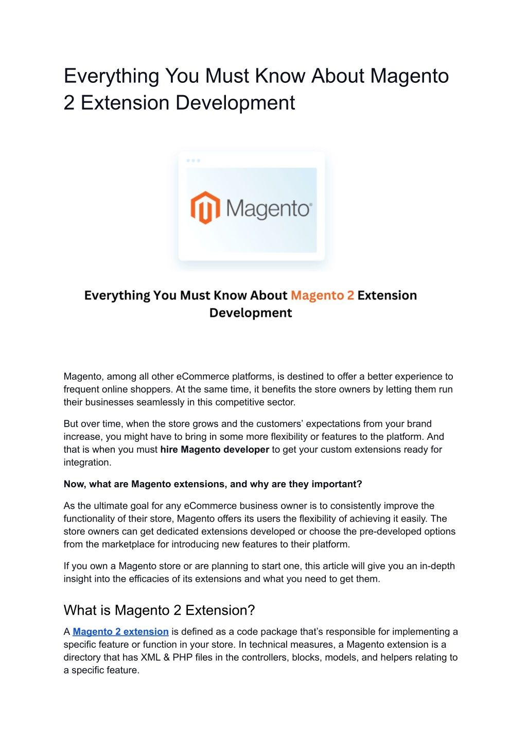 Ppt All That You Should Understand Regarding Magento Extension