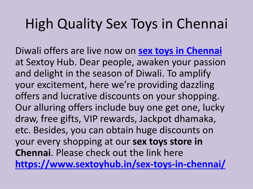 Ppt Enjoy Your Day With Sex Toys In Chennai Powerpoint Presentation