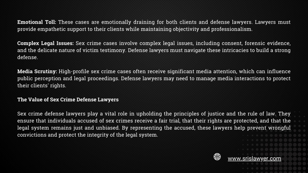 PPT Unveiling The Unsung Heroes Sex Crime Defense Lawyers PowerPoint