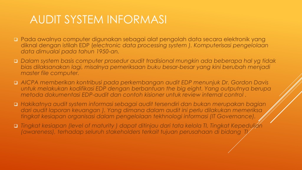 Ppt Audit System Informasi Pengantar Powerpoint Presentation Free