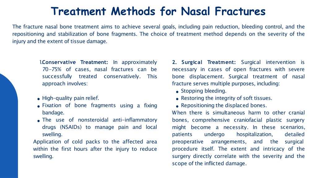 PPT Fracture Nasal Bone Treatment PowerPoint Presentation Free