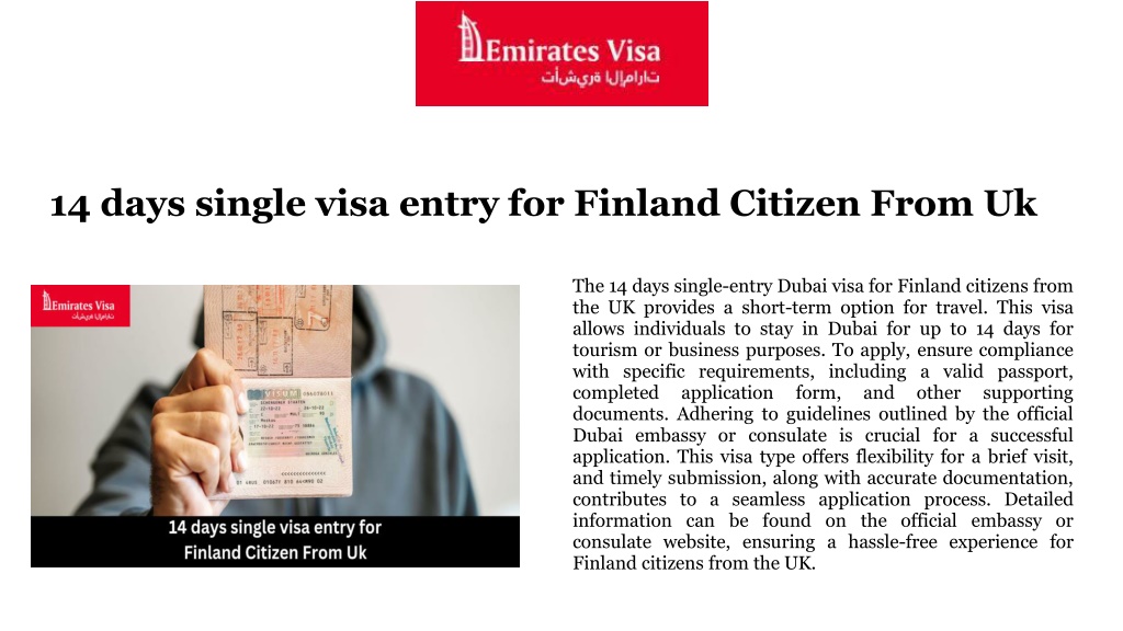 Ppt Dubai Visa For Finnish Citizens From Uk Powerpoint Presentation