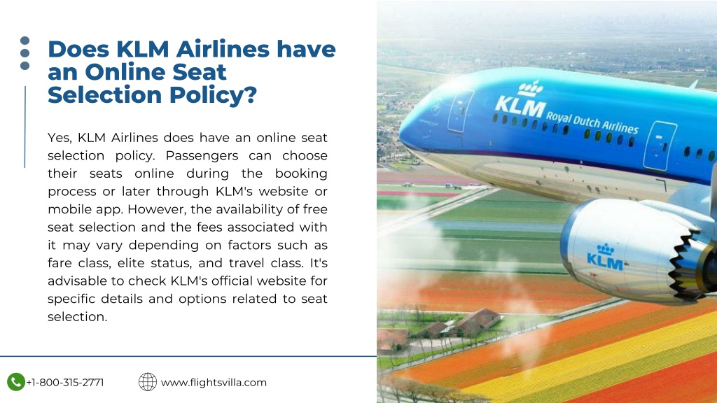 Ppt Klm Seat Selection Policy Powerpoint Presentation