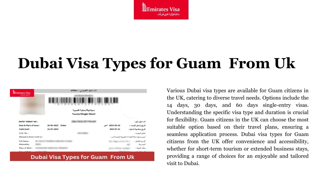 Ppt Dubai Visa For Guam Citizens From Uk Powerpoint Presentation