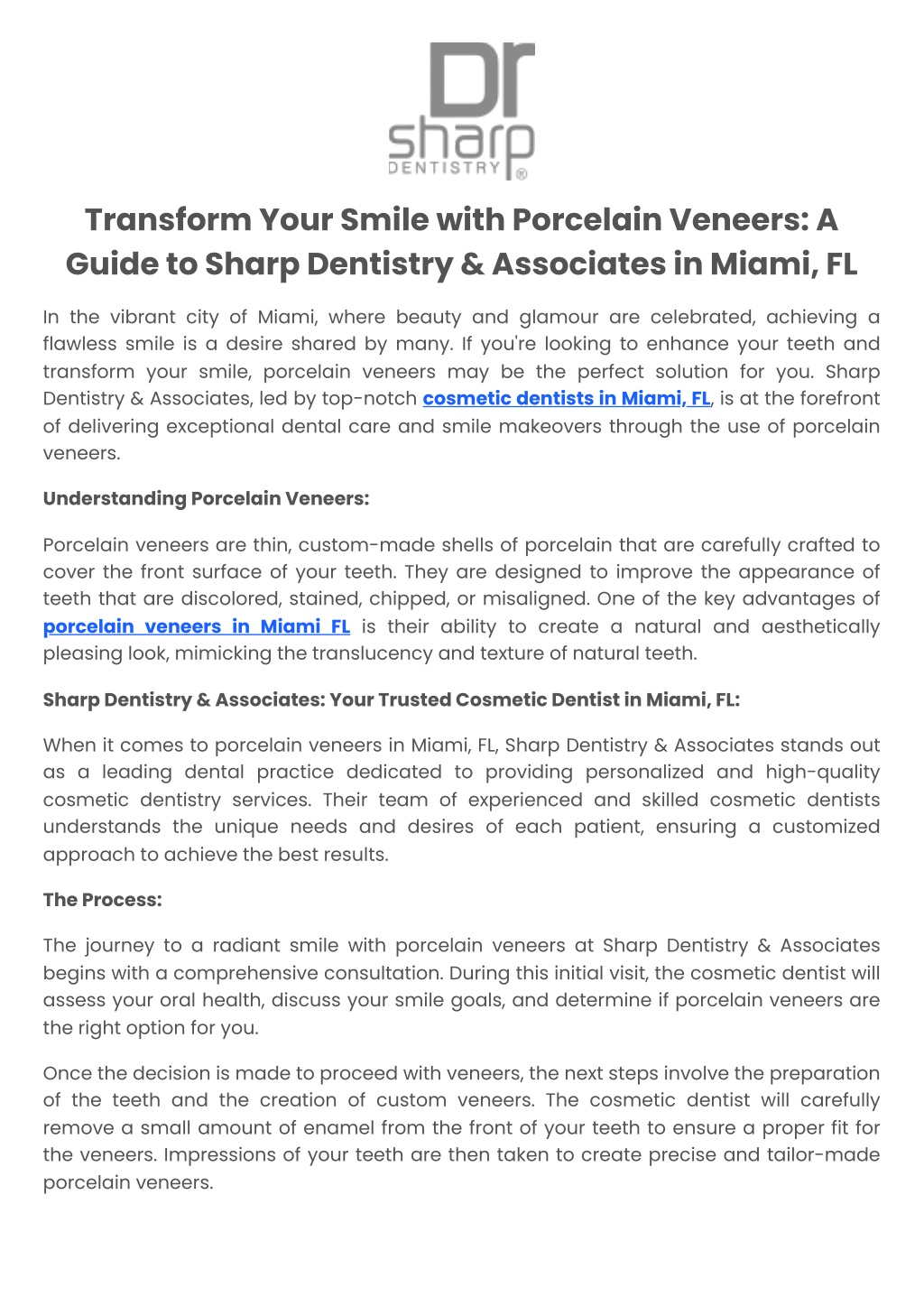 Ppt Transform Your Smile With Porcelain Veneers A Guide To Sharp