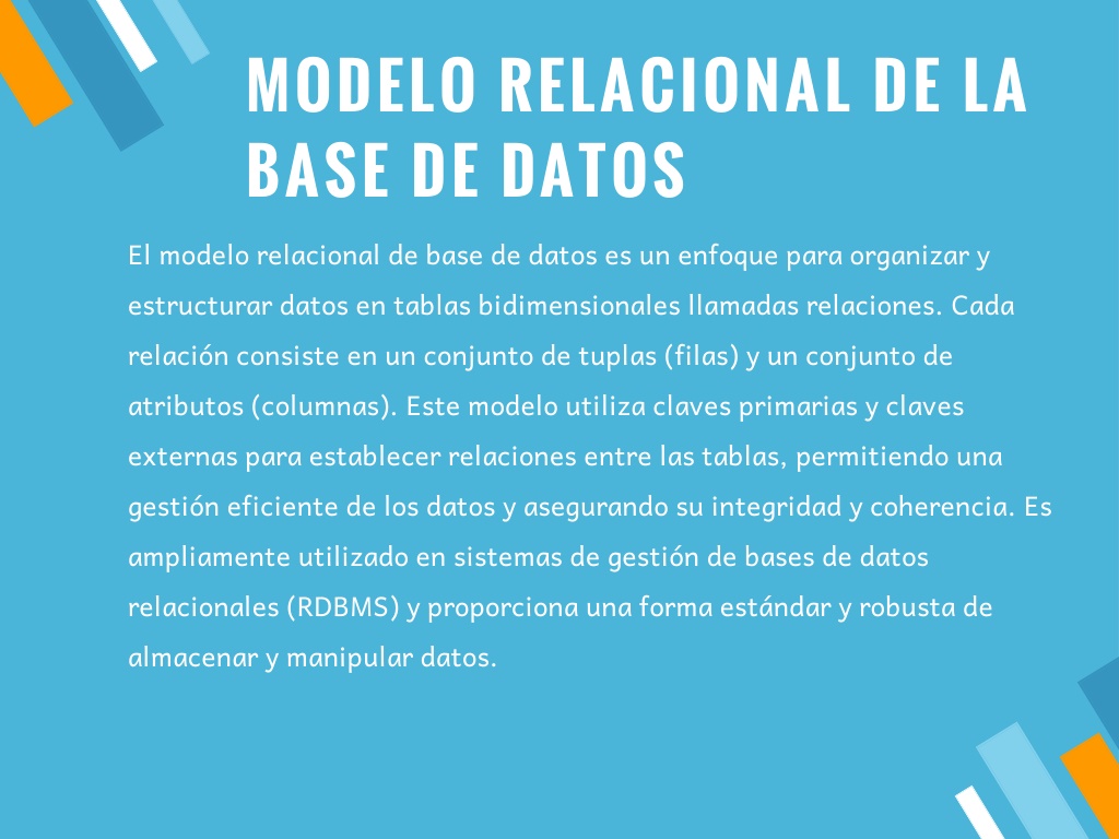 PPT Modelo entidad relación y modelo relacional de la base de datos