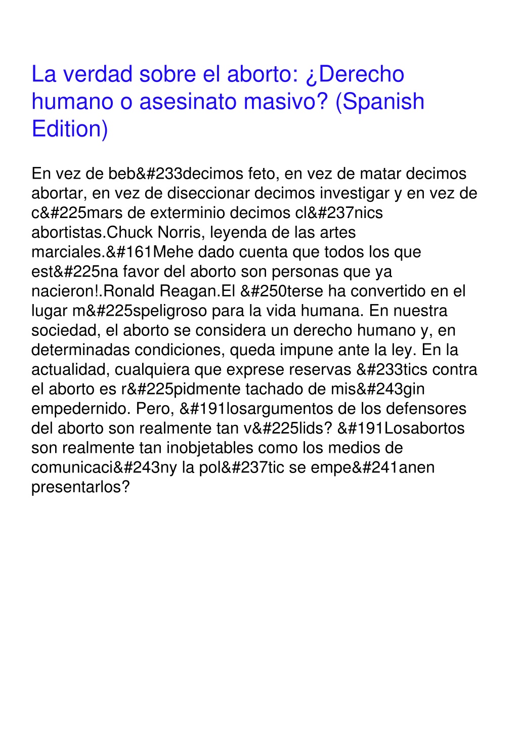 PPT PDF La Verdad Sobre El Aborto Derecho Humano O Asesinato