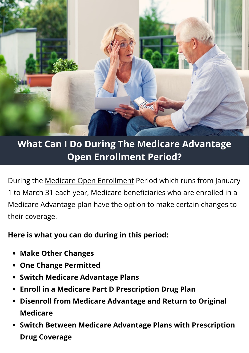 PPT What Can I Do During The Medicare Advantage Open Enrollment