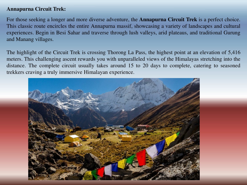 Ppt Embark On An Adventure Annapurna Base Camp Trek Vs Annapurna