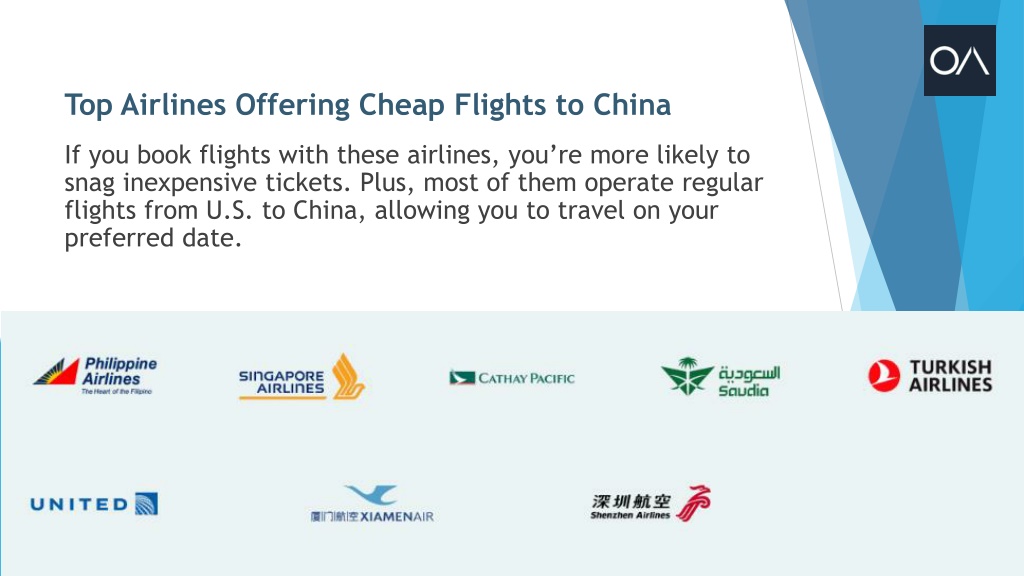 Ppt Best Cheap Flights To China Oneair Ai Powerpoint