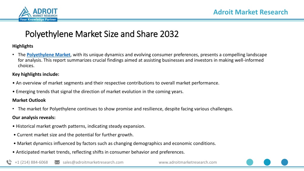 PPT Polyethylene Market Growth And Status Explored In A New Research