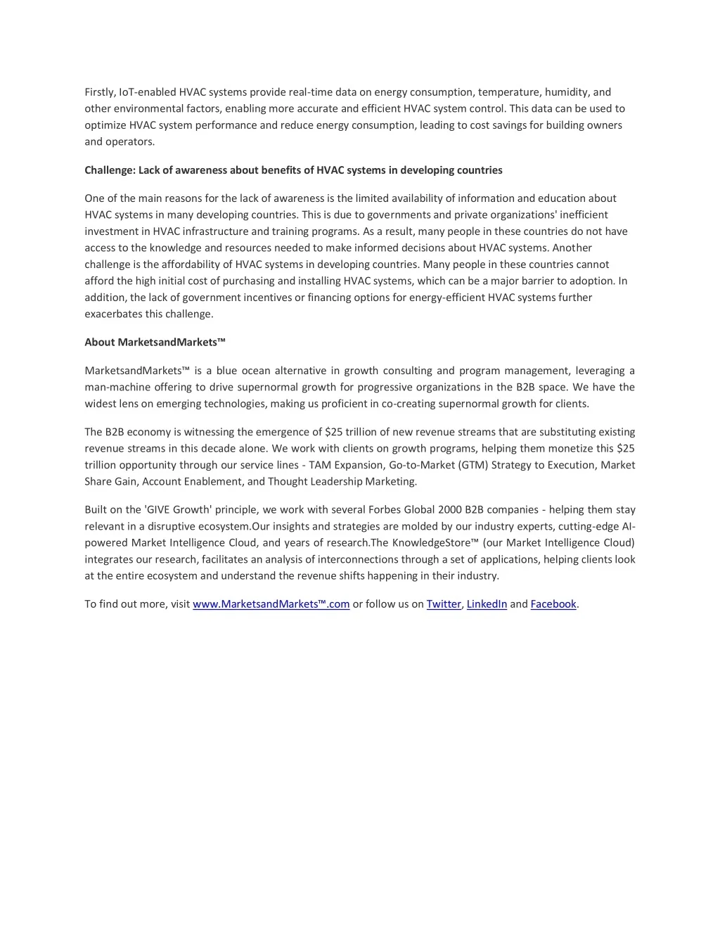 PPT HVAC System Market Share, Trends & Growth Drivers 2028