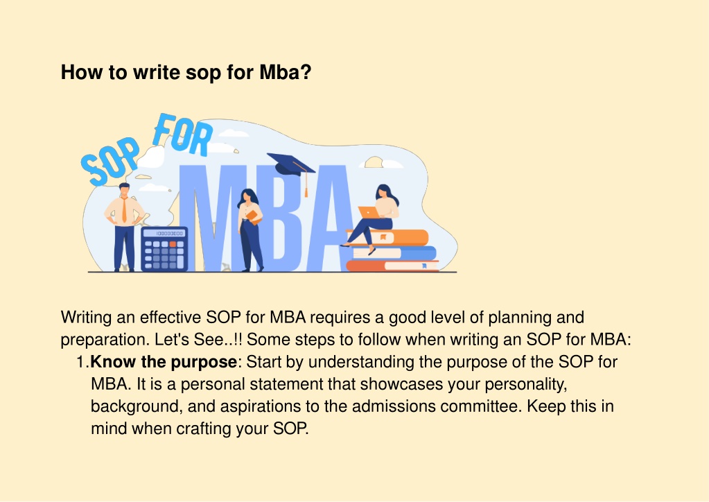 PPT - How To Write Sop For Mba PowerPoint Presentation, Free Download ...