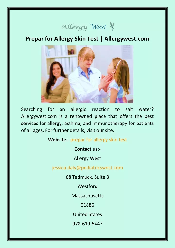 introduction of allergy testing assignment pdf