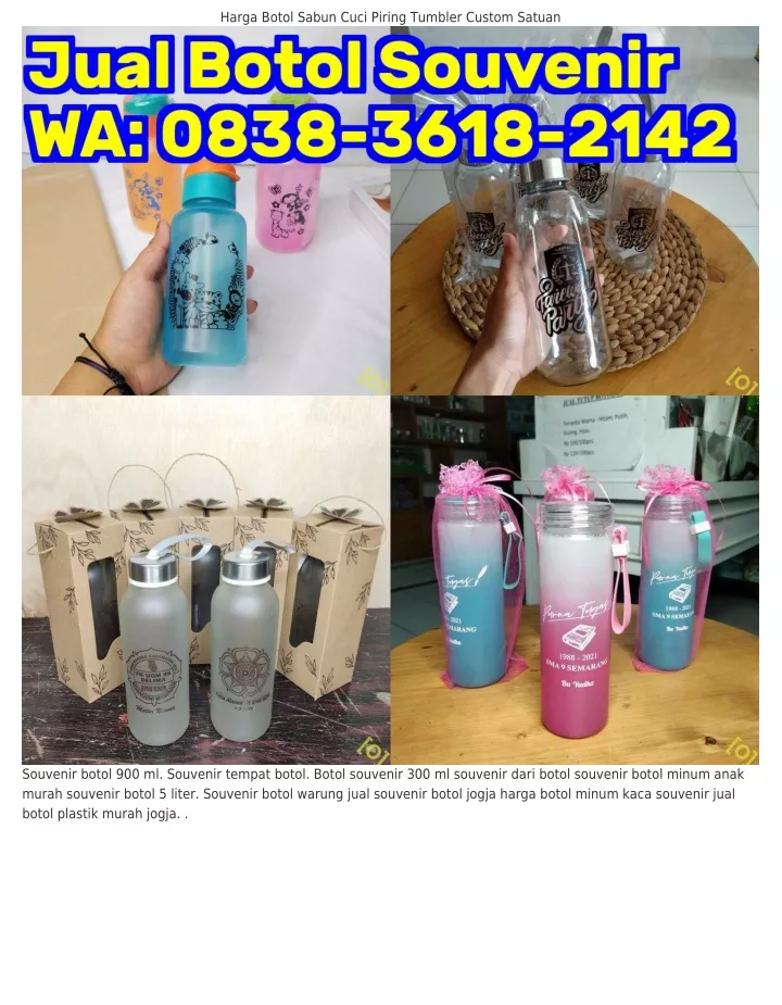 Ppt Ô838•3Ϭi8•ᒿiㄐᒿ Wa Souvenir Pernikahan Botol Minum Murah Souvenir Botol 2 Liter 1401