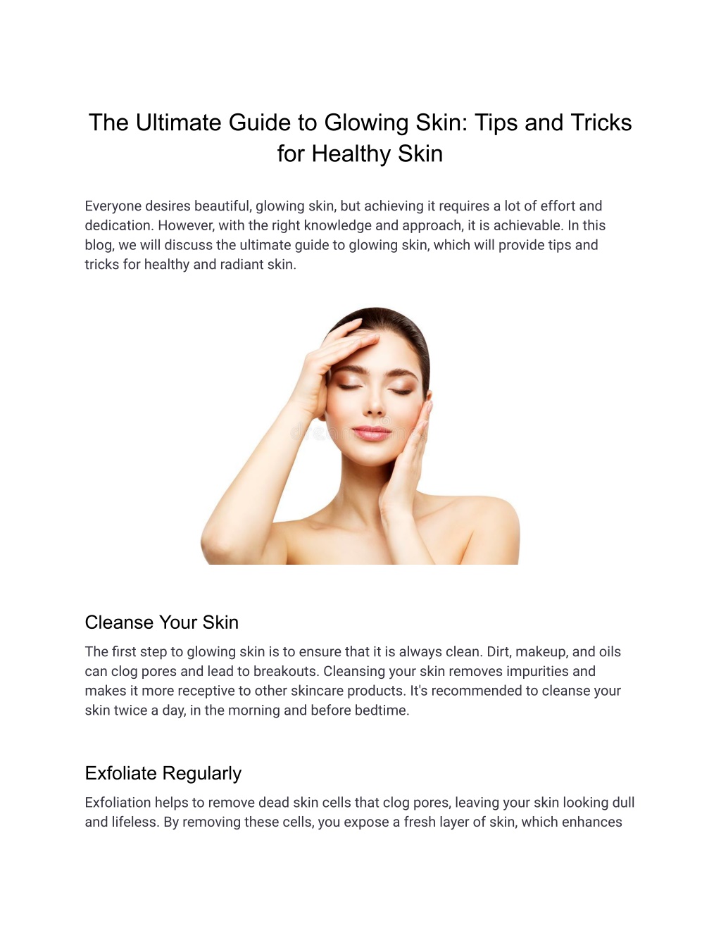 PPT - The Ultimate Guide to Glowing Skin_ Tips and Tricks for Healthy ...