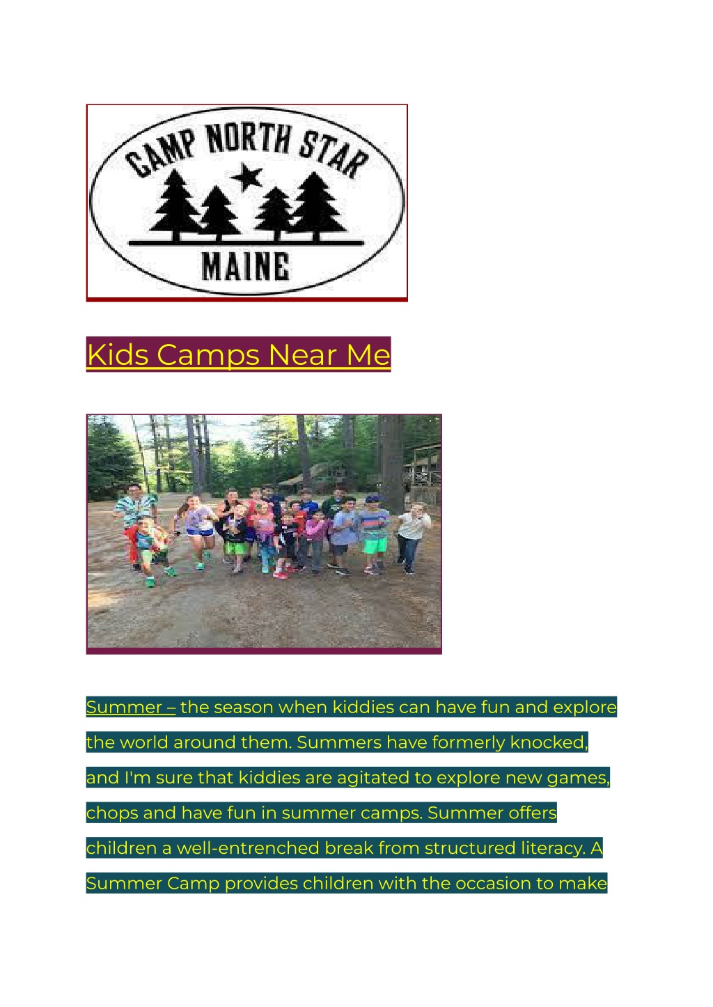 PPT Kids Camps Near Me PowerPoint Presentation, free download ID