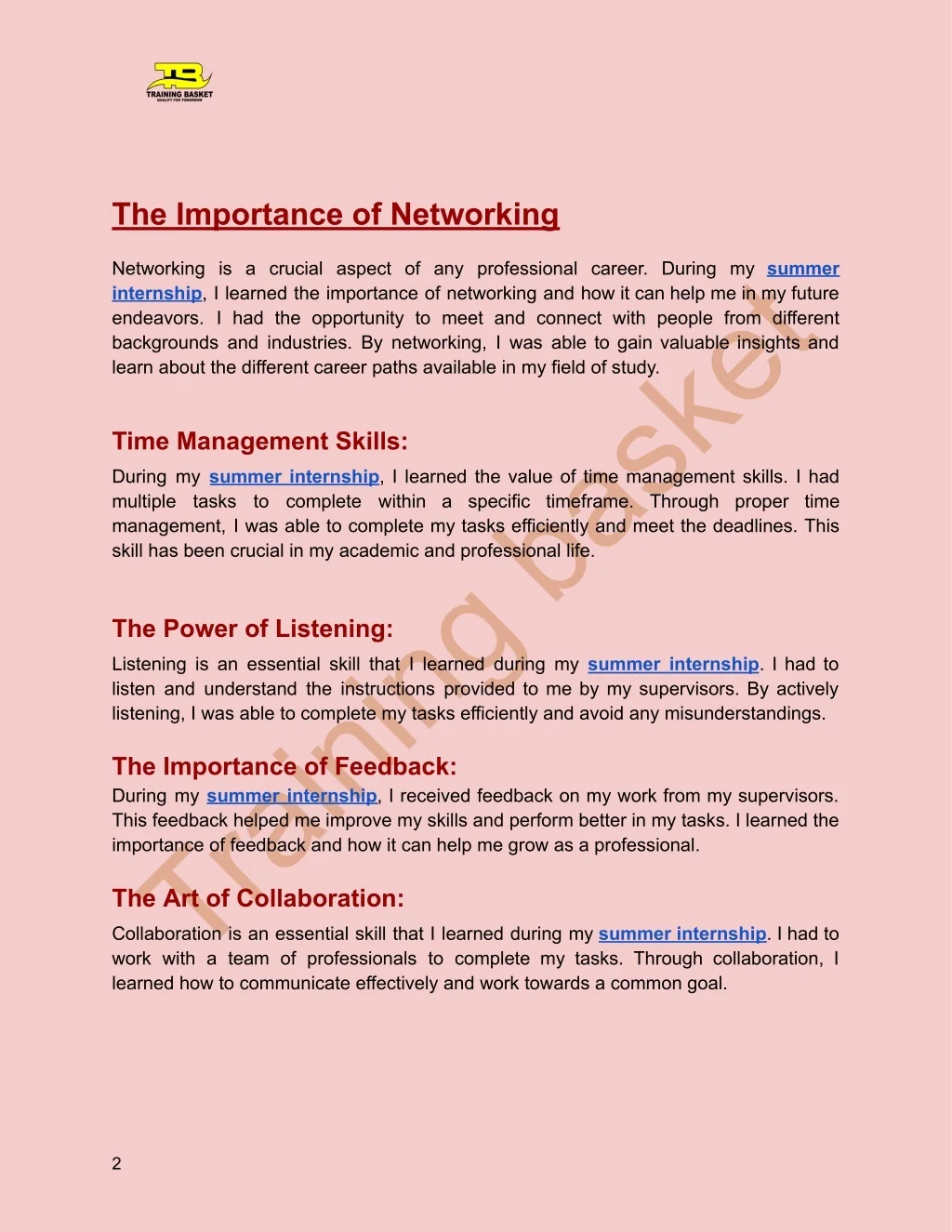 Networking Lessons PPT - 10 Life-Changing Lessons I Learned During My Summer Internship ...