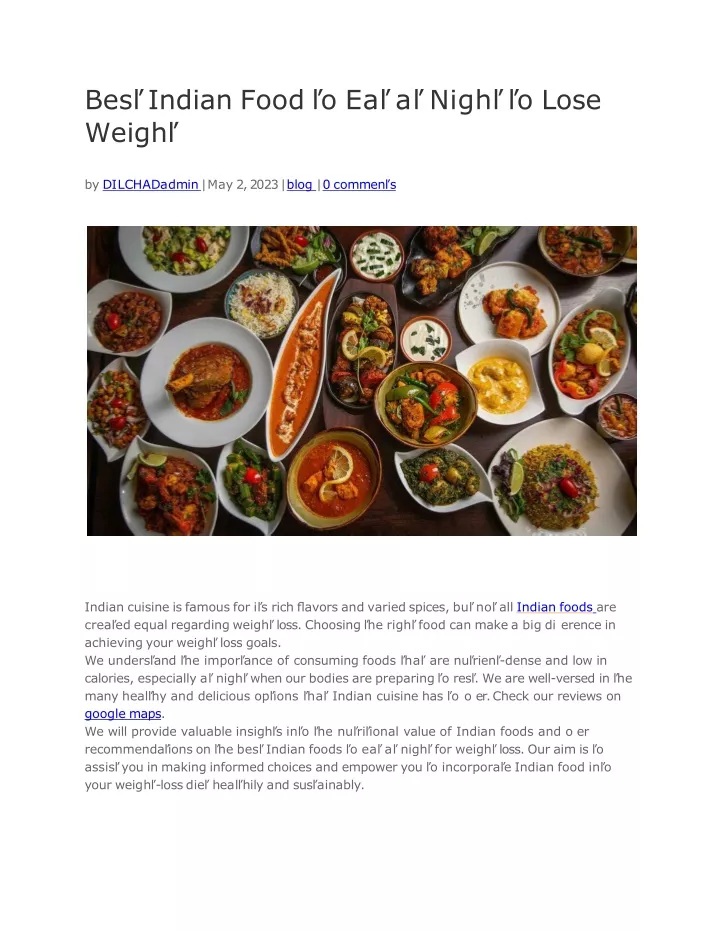 ppt-best-indian-food-to-eat-at-night-to-lose-weight-powerpoint