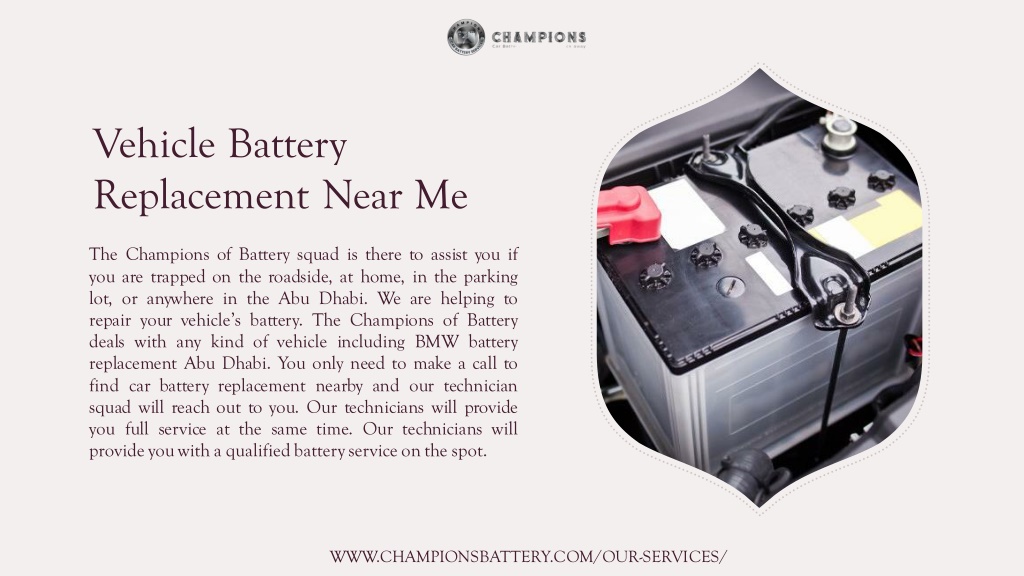 PPT vehicle battery replacement near me PowerPoint Presentation, free