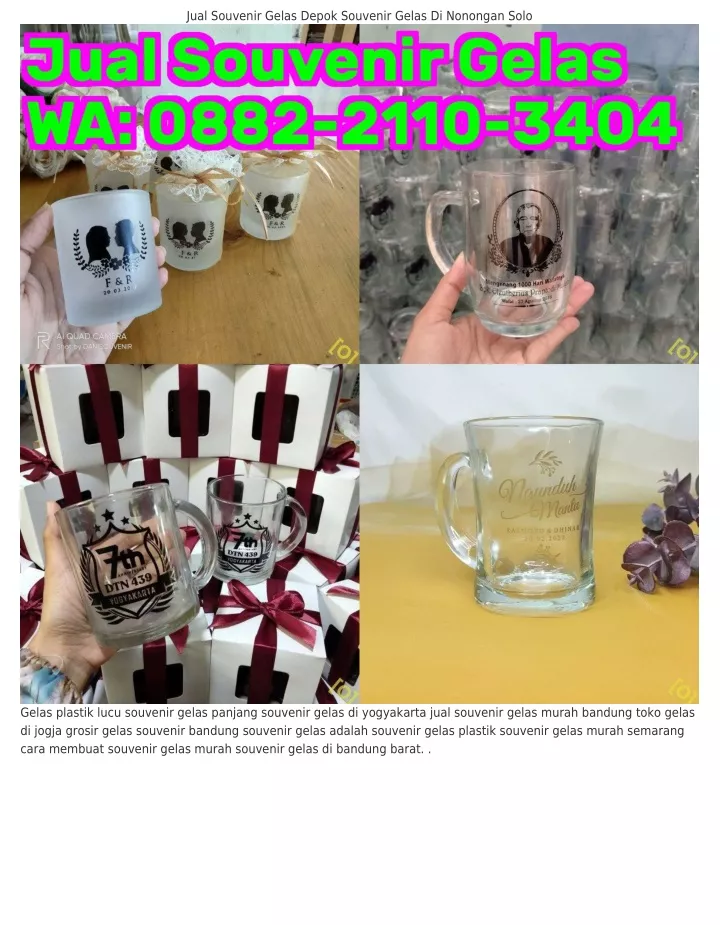 Ppt Ô882 2iiÔ ᣮᏎÔᏎ Wa Souvenir Gelas Pernikahan Harga Souvenir Gelas Murah Di Asem 0220