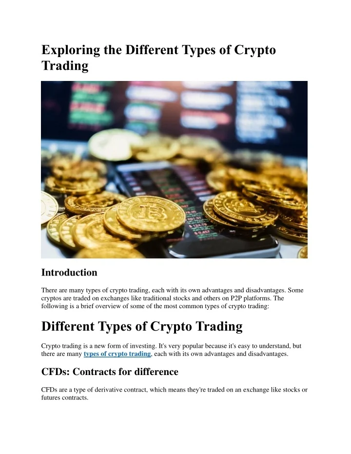 PPT Exploring the Different Types of Crypto Trading PowerPoint