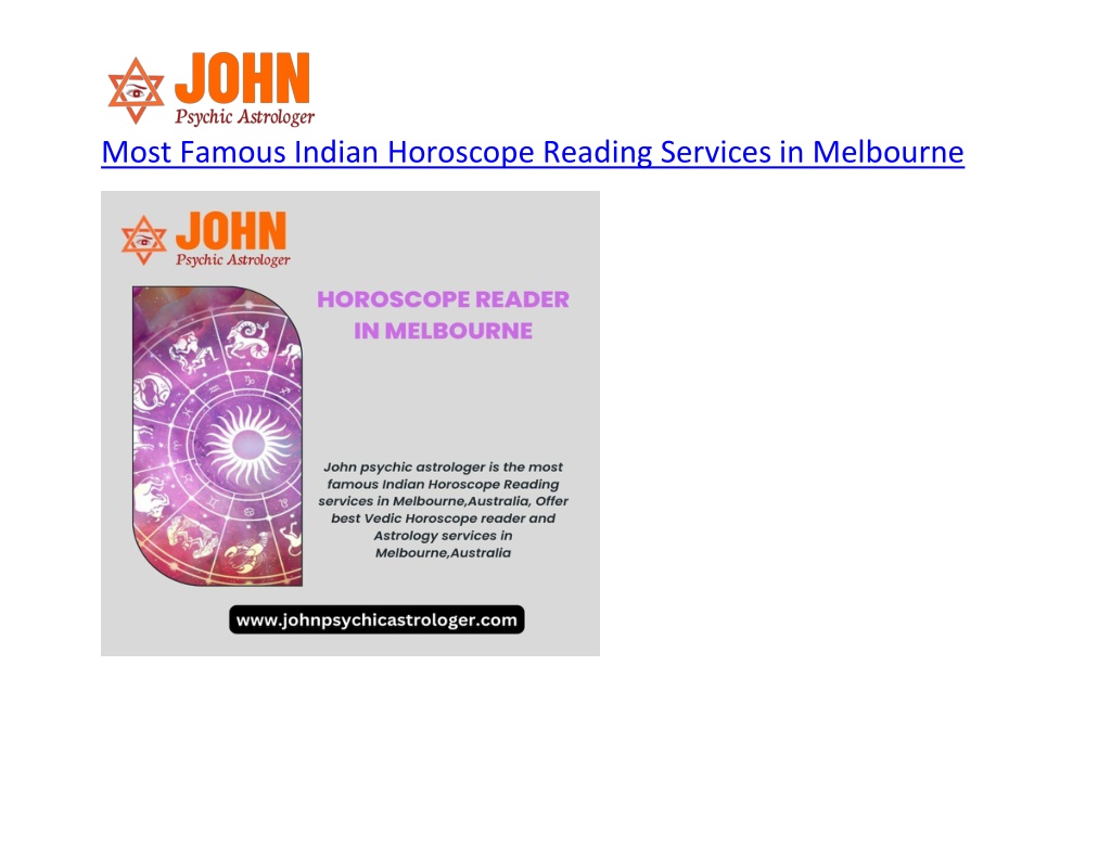 PPT Most Famous Indian Horoscope Reading Services in Melbourne PowerPoint Presentation ID