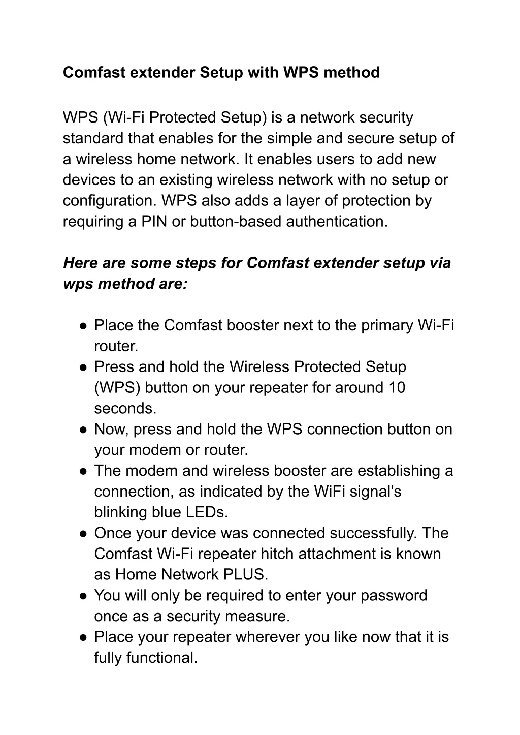 PPT Setup and Installation of Comfast WIFI Extender PowerPoint