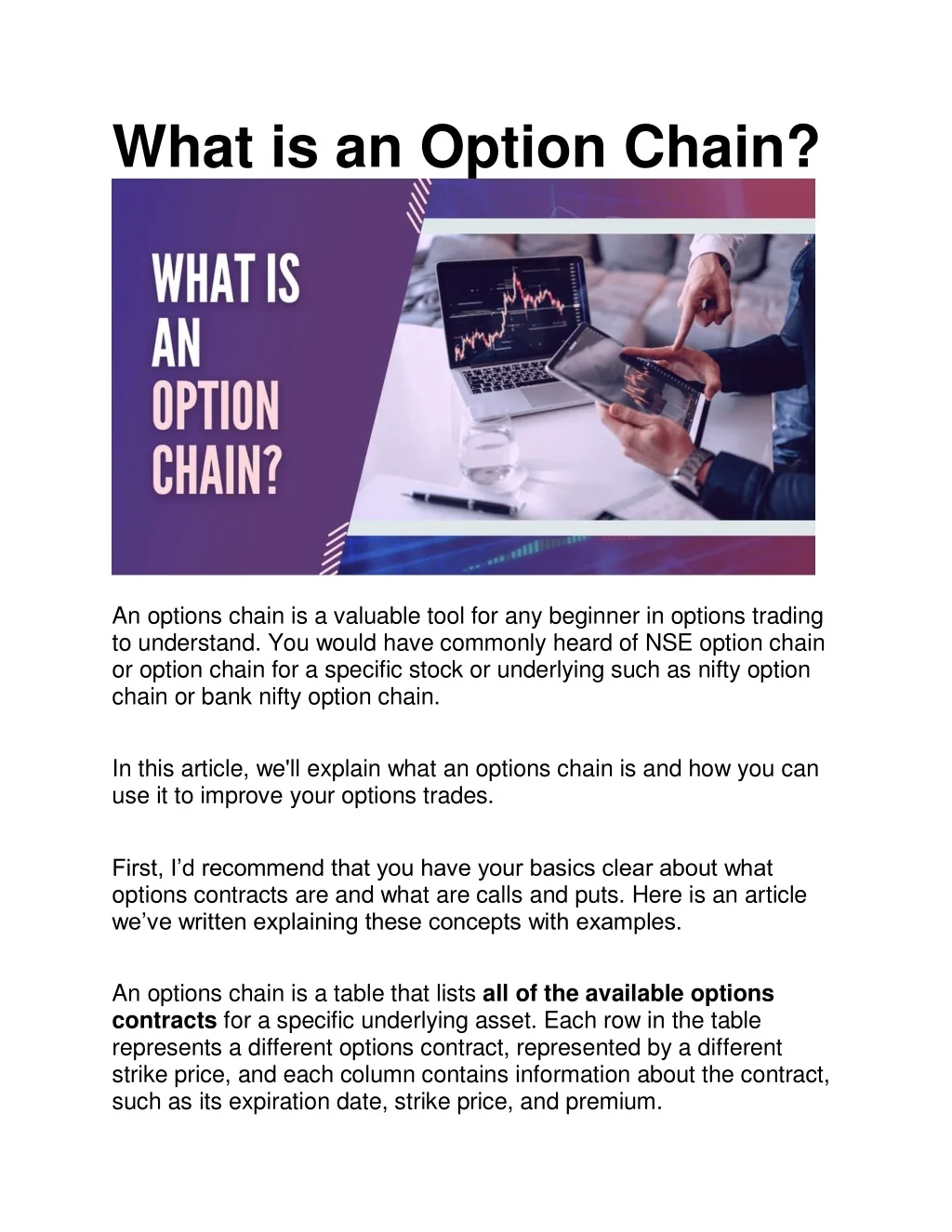 PPT - What is option chain ? PowerPoint Presentation, free download ...