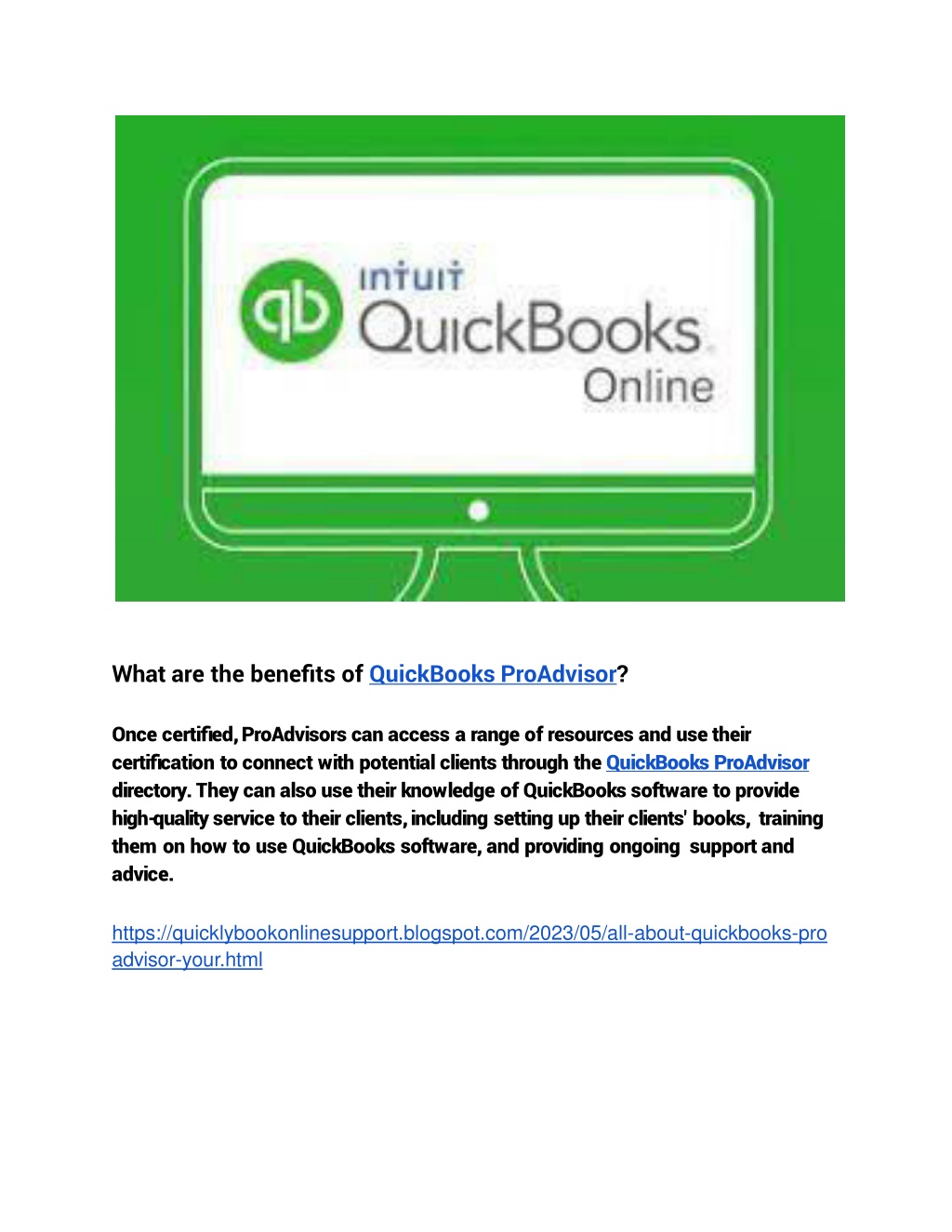 PPT - What Are The Benefits Of QuickBooks ProAdvisor PowerPoint ...