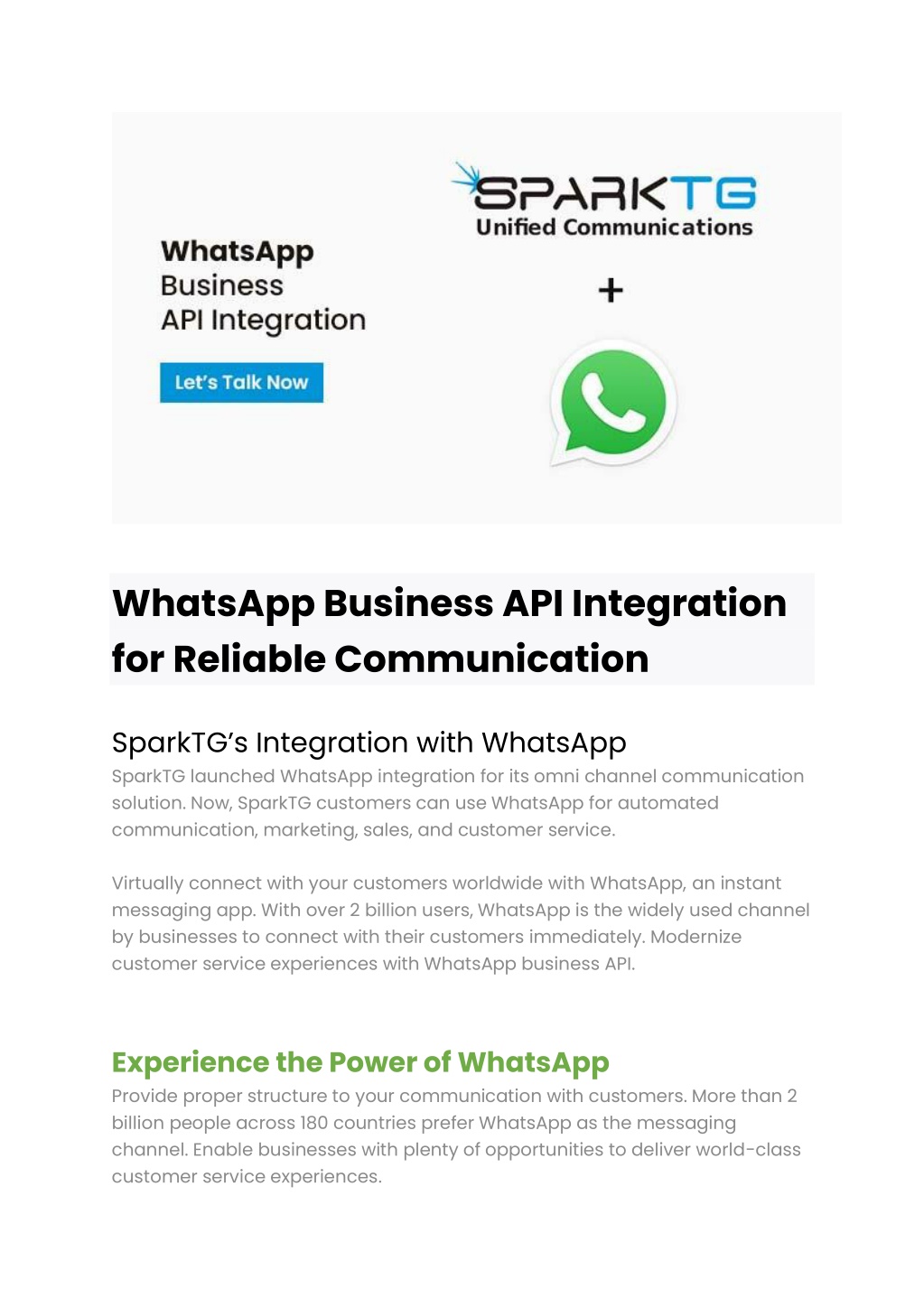 PPT - WhatsApp Business API Integration For Reliable Communication ...