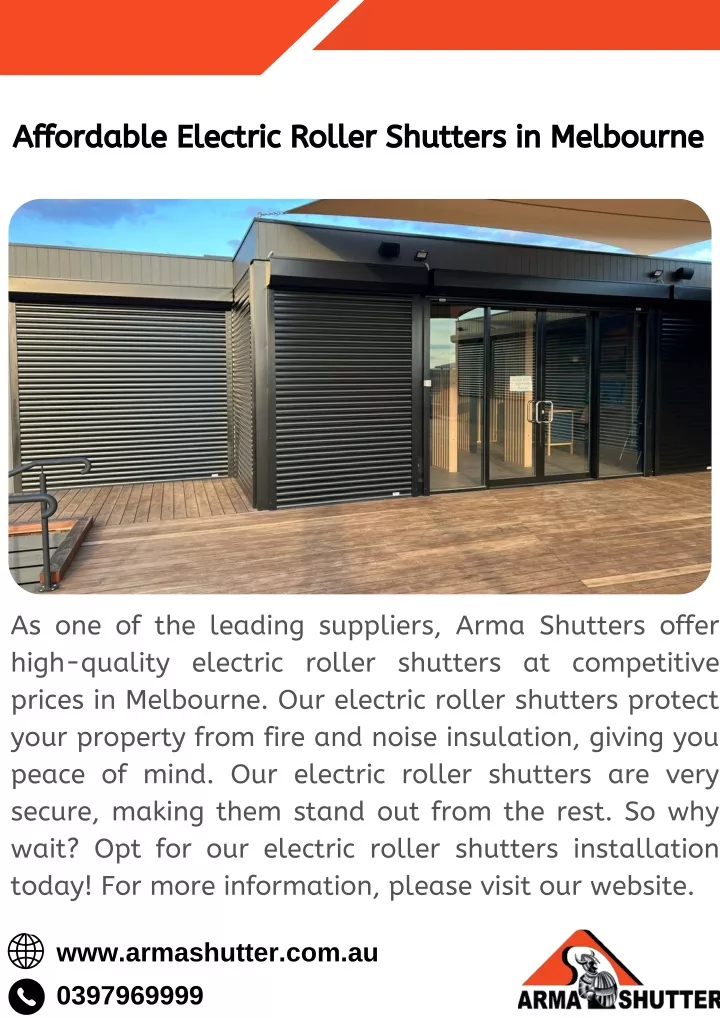 PPT - Affordable Electric Roller Shutters In Melbourne PowerPoint ...