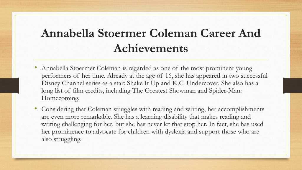 PPT - Annabella Stoermer Coleman | Everything About the Gorgeous Lady ...