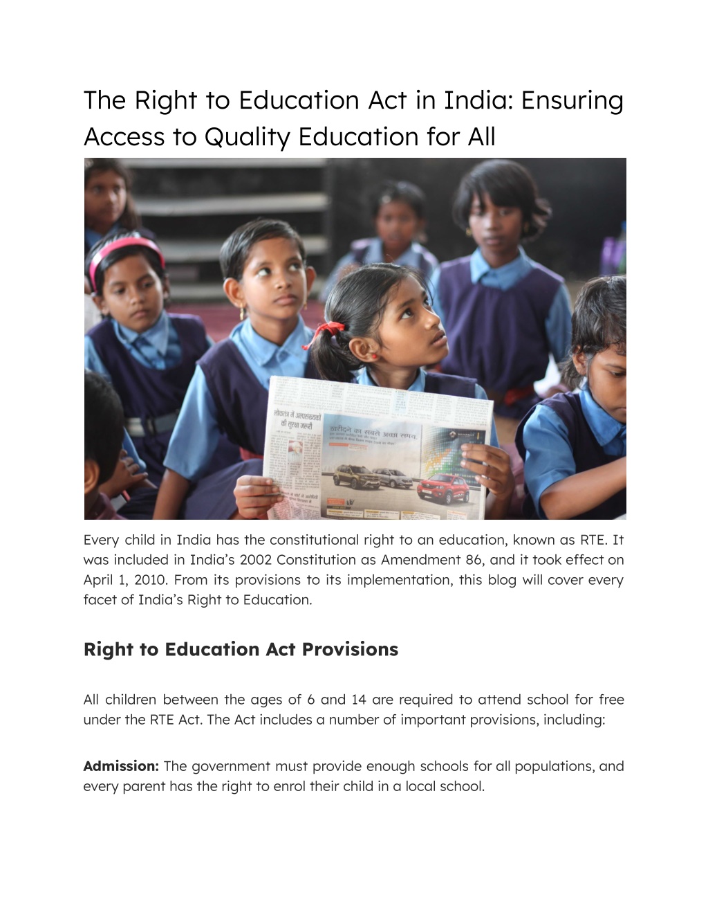 right to education act section 17