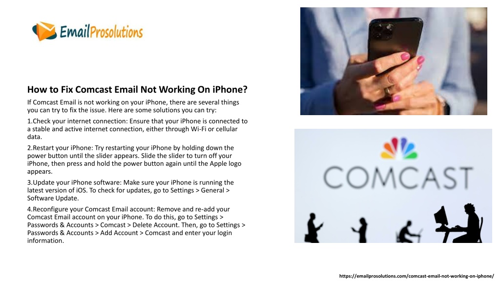 PPT How to Fix Comcast Email Not Working On iPhone Today(2023