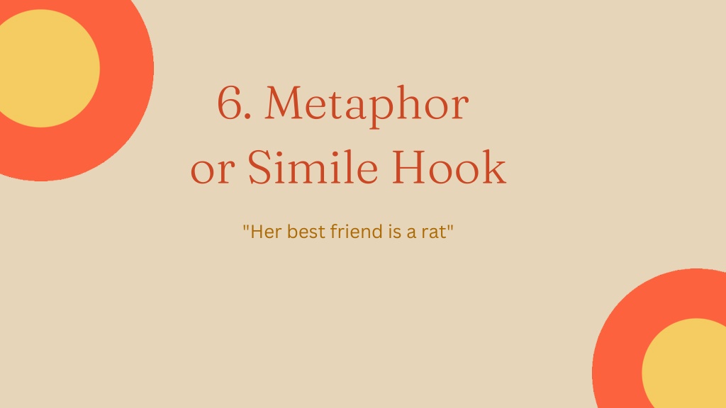 metaphor essay hook