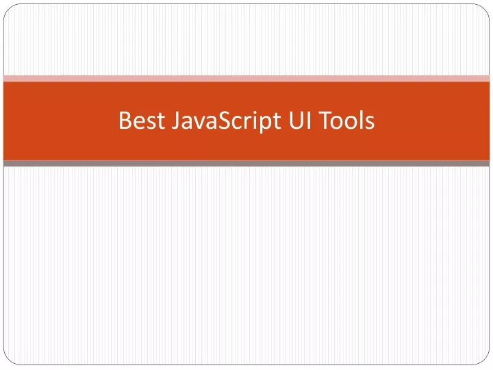 javascript presentation tool