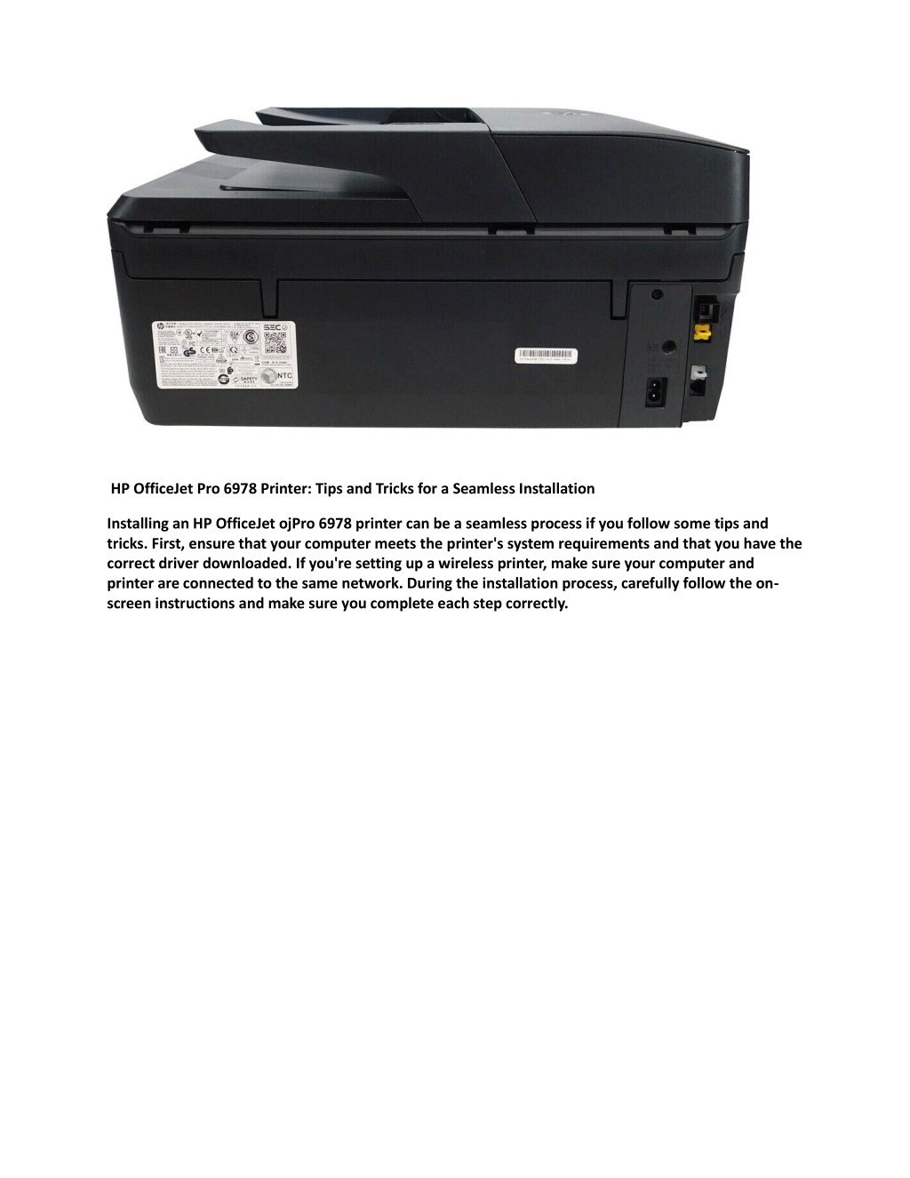 Ppt Hp Officejet Pro Printer Tips And Tricks For A Seamless